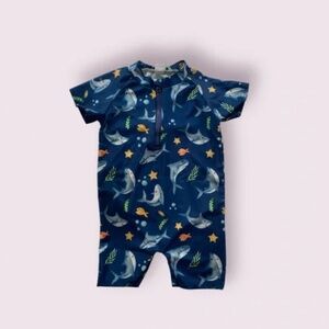 Baby Blue Shark Swimsuit
